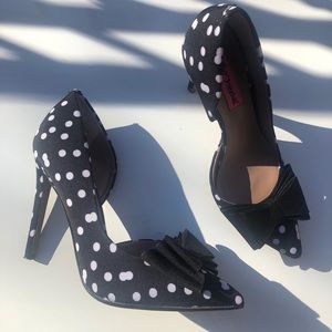 BETSY JOHNSON POLKA DOT  Heels! Size 7
